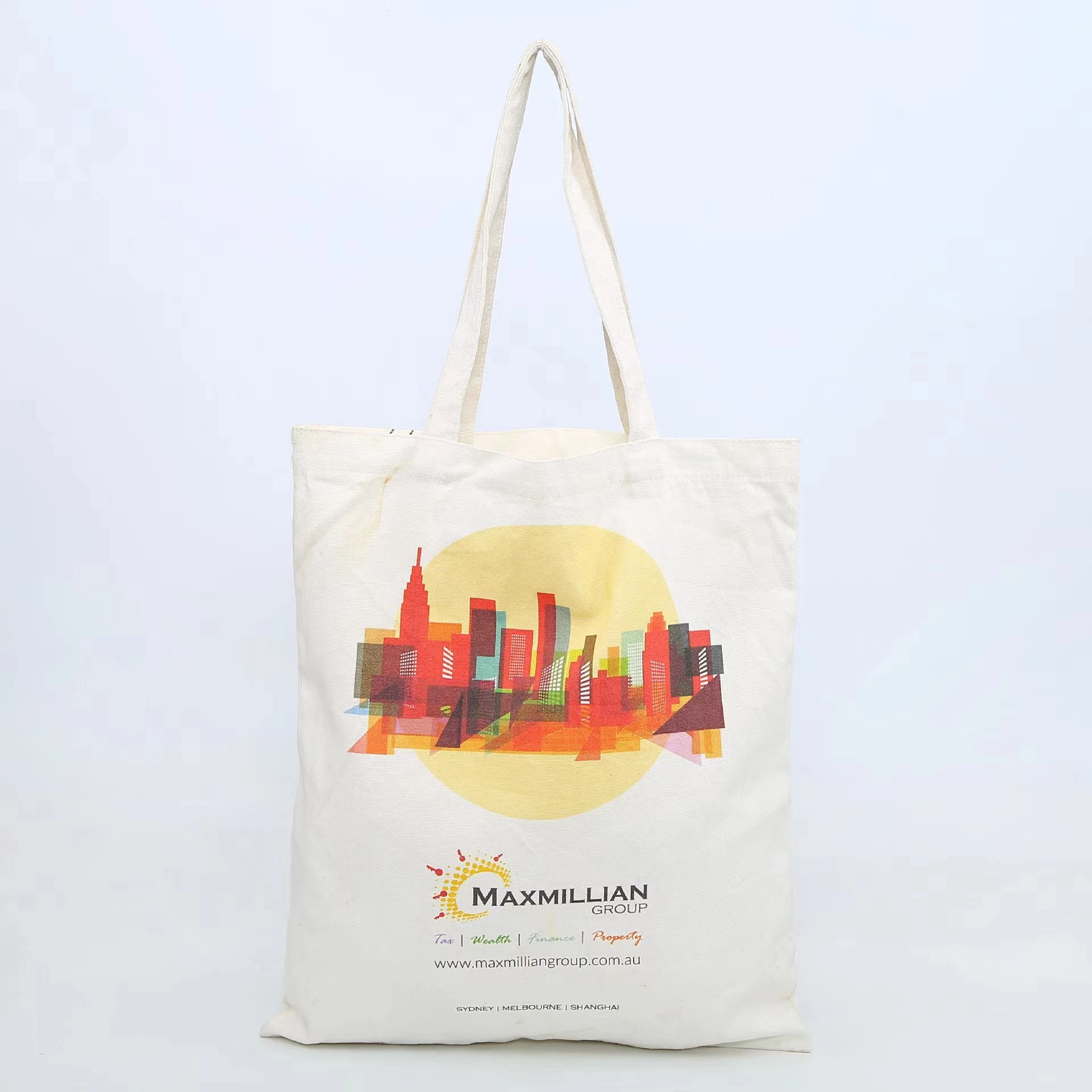 Colorful Recycled Cotton Beach Tote Bag Canvas Shopping Bag for Supermarket Woman Cotton Shopper Shoulder Bag Low MOQ