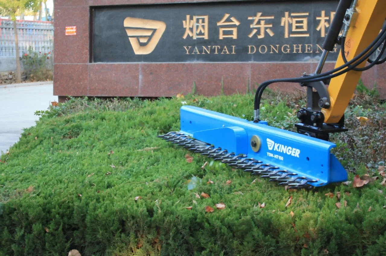 Kinger Hydraulic Agriculture Blade Grinding Machine Long Reach Hedge Trimmer for Excavator