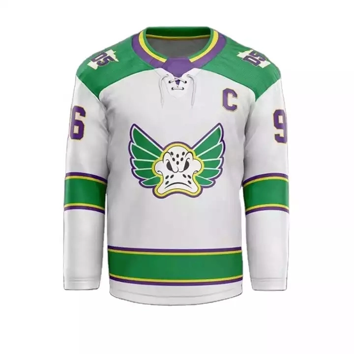 Nouveau design personnalisé maillot de hockey à bon marché de gros des chandails de hockey de glace vierges Sublimation Mesh Sport hockey sur glace de l'usure