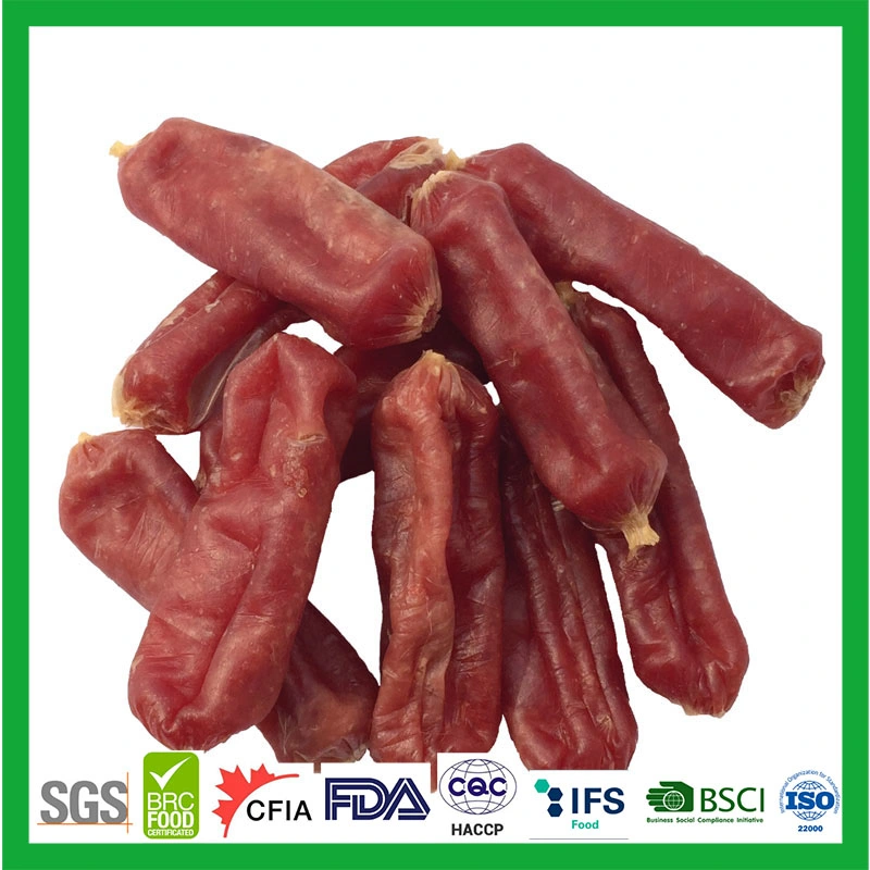 Pet Dog Snacks Medium Quality Dried Duck Sausage Pet Food