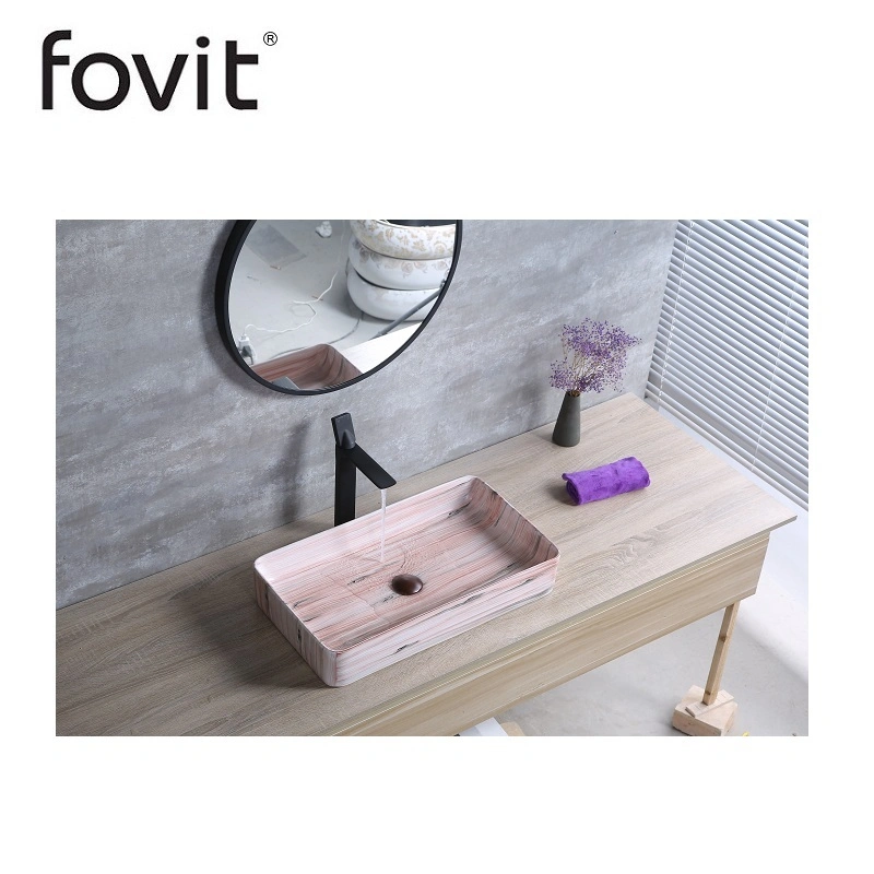 Modern Style Rectangular Artistic Basin Bathroom Vanity Ceramic Lavabo Guaranteed Quality Sanitary Ware