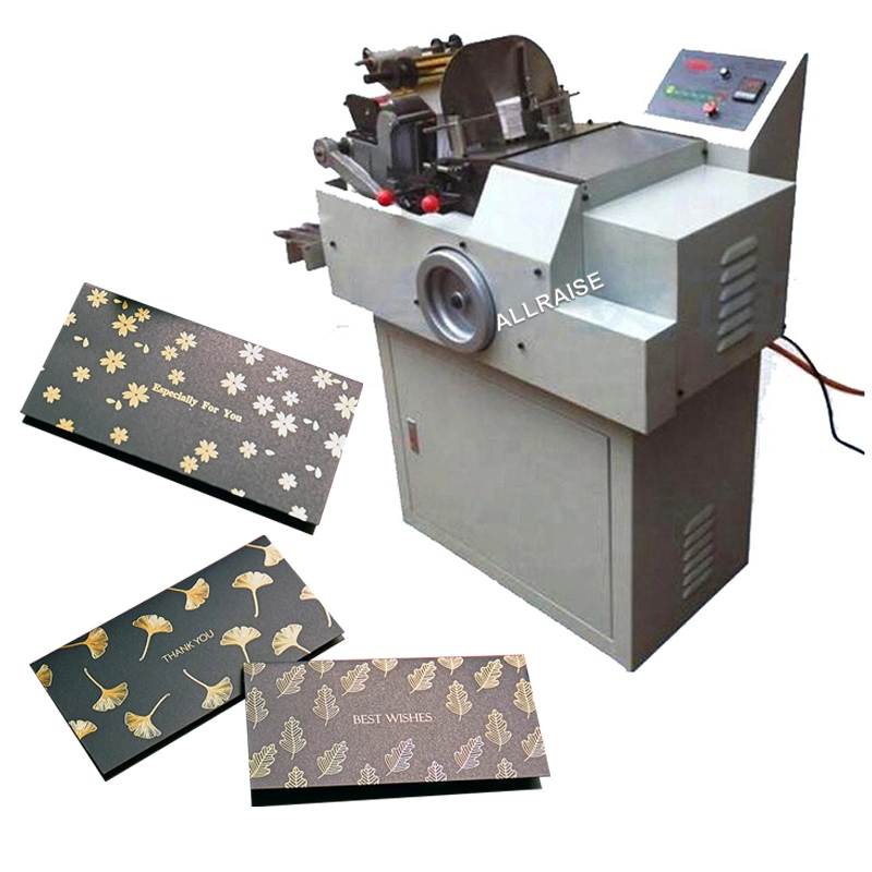 Impresión automática de estampación de lámina de papel Tarjeta de visita impresión de estampación de lámina caliente Máquina