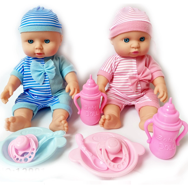 Großhandel Juguetes China Kunststoff Spielzeug Puppe Set Vinyl Puppe Kits 11 Zoll BJD Puppe Baby Spielzeug Blasen Körper frühe Kindheit Bildung Baby Puppe Kinder Plastic Puppe