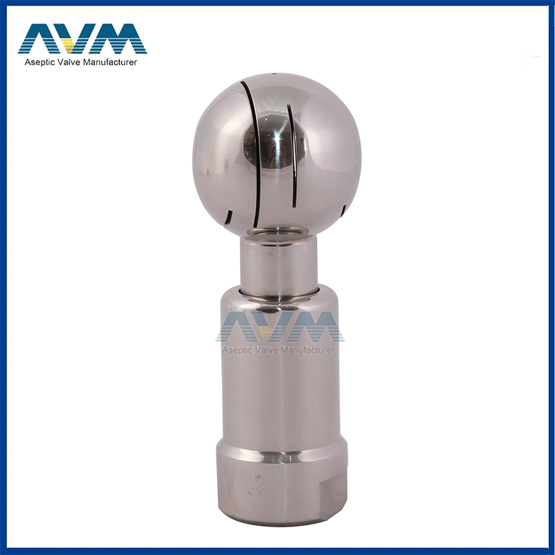 3/4"Sanitary Bolt Rotary Cleaning Ball with Only Single Slot Both Sides