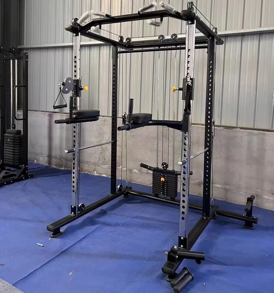 Multifonctionnel commercial équipement de gym équipement de fitness Force Power cage Squat Simulateur multi-fonctionnel pour machine de travail à crémaillère adapté à l'exercice