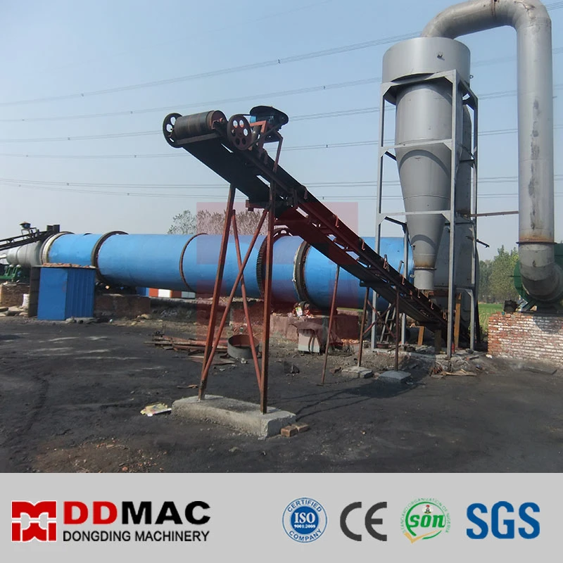 Mining Industry Single Drum Silica Sand, Coal, Slurry, Clay Rotary Dryer