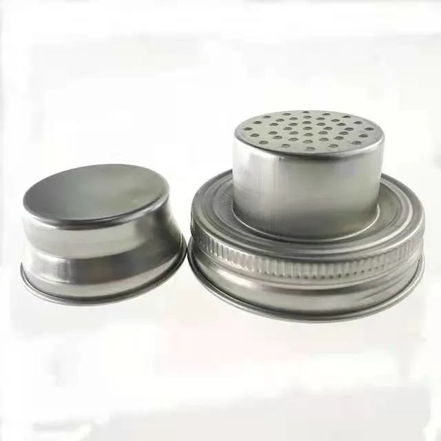Custom Regular 70mm Stainless Steel Cocktail Mason Jar Shaker Lid
