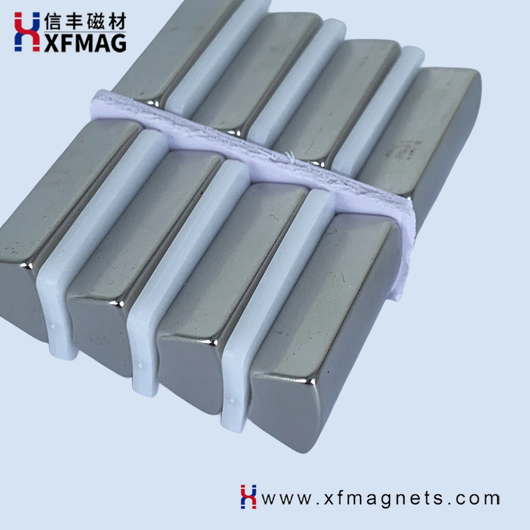 High Performance Arc Shaped Neodymium Strong Magnets Magnetic Button for Motor