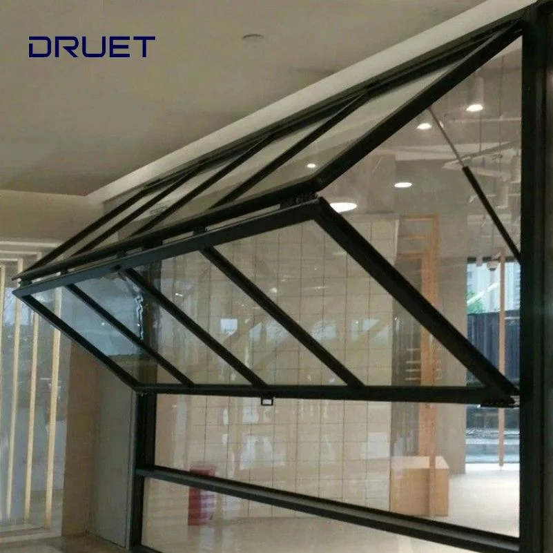 Europäische Norm CE Zertifikat Beste Qualität Horizontal Falzen doppelt gehärtet Glas Aluminium Bifold Fenster für Küche