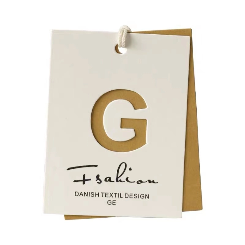 Gold Foiling Custom Printed Gefaltete Halskette / Armband / Ohrring Hängende Karte