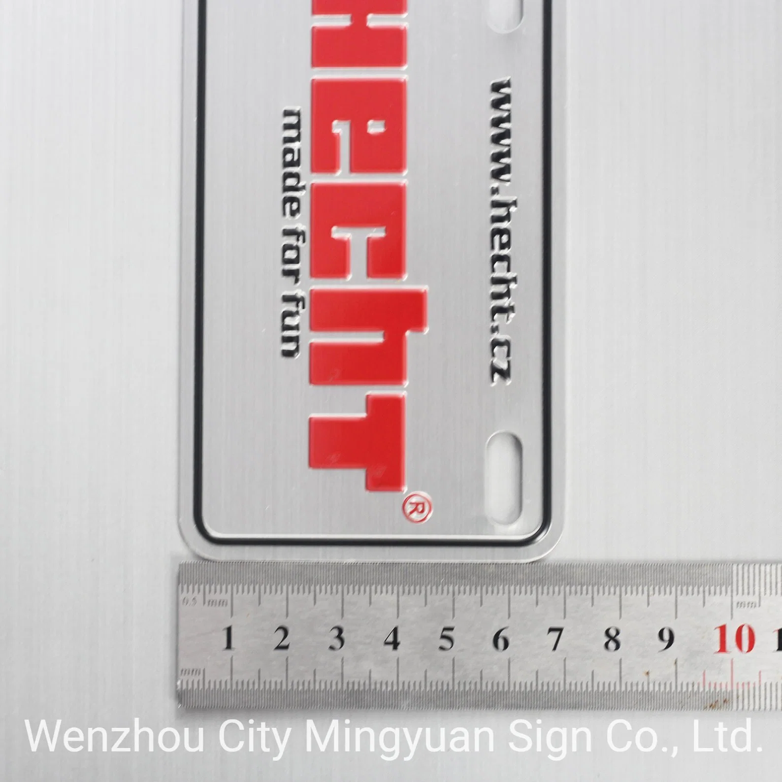 Custom Nameplate Aluminum Car Plates with Customized Logo Embossed Nameplate Sticker