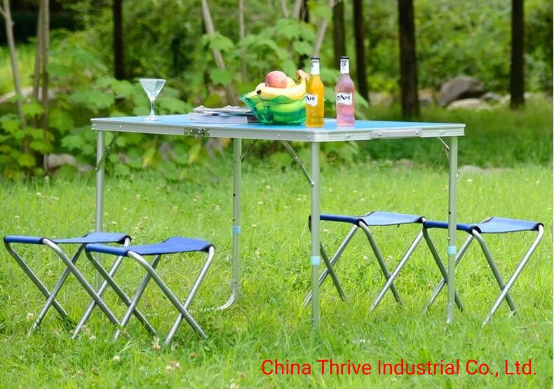 Table de pique-nique Camping pliable en aluminium jardin Chaise pliante de plein air et de jeu de table