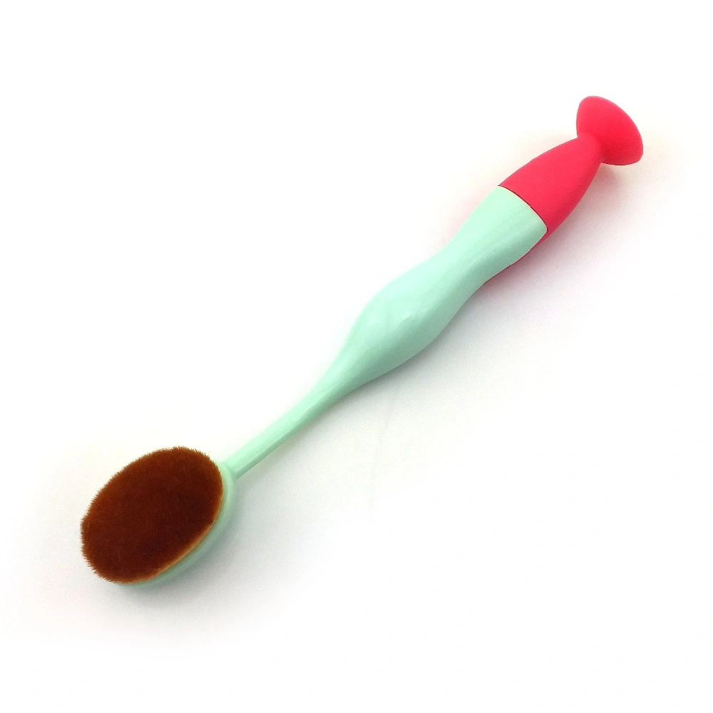 Toothbrush Shape Plastic Handle Makeup Foundation Brush with Cosmetic