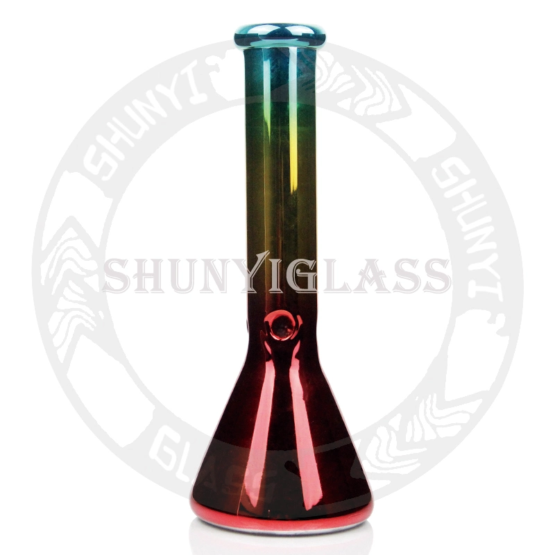 Color mixto Sandblasted Tubo de vidrio de la base de vaso de precipitados de fumar pipa de agua DAB Rig narguile Shisha mayorista