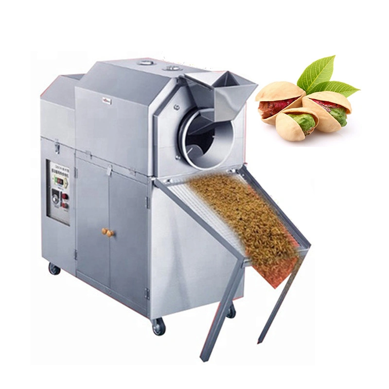 Small Pine Nut Cashew Toaster Groundnut Sunflower Seeds Peanut Roaster Machinery Cocoa Bean Roasting Machine