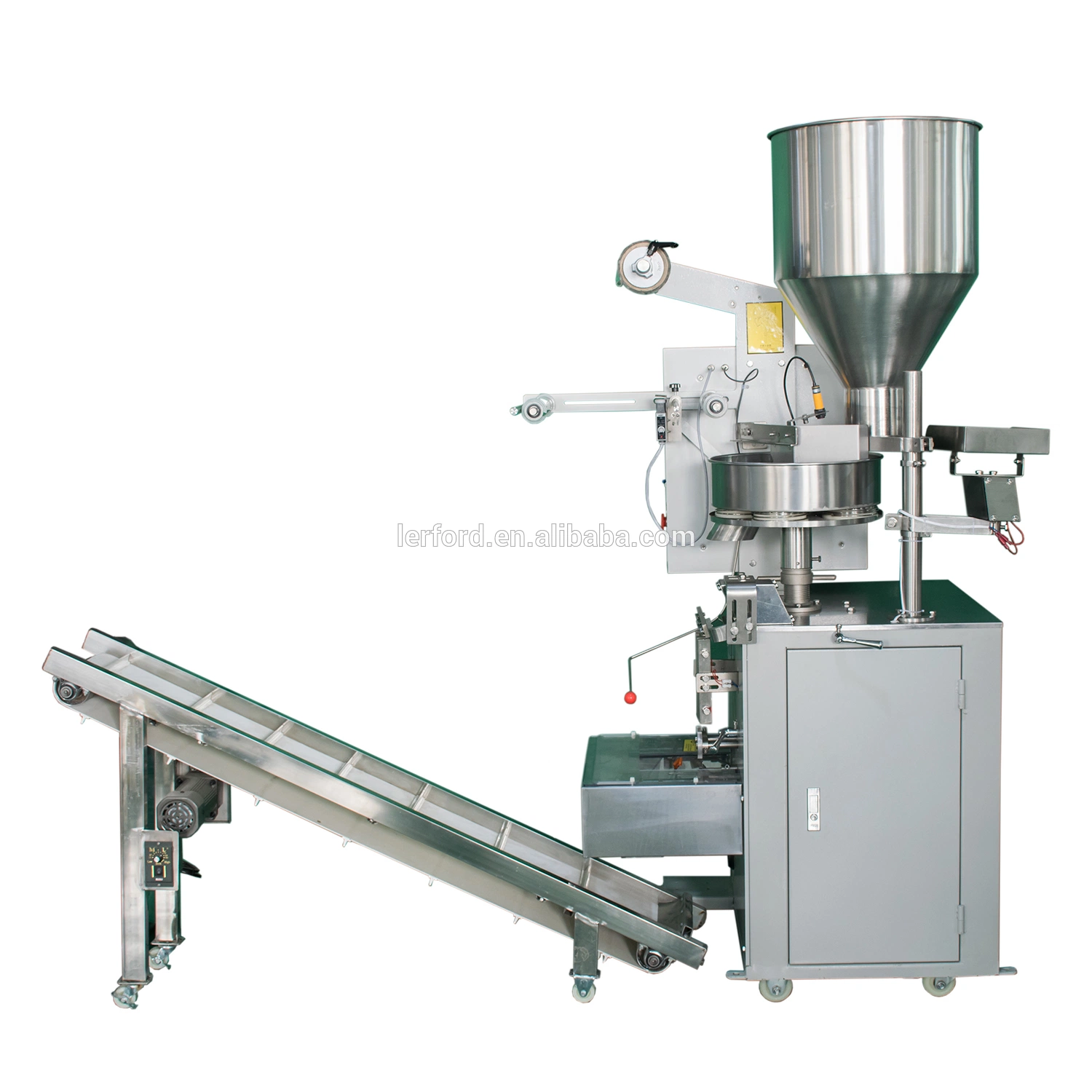 Automatic Coffee Powder Food Plastic Triangle Bag Particle Packaging Machinery Sachet Granule Packing Machine