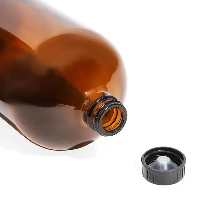 High quality/High cost performance  28-400 Black Polycone Screw Caps for Storage Glass Bottles