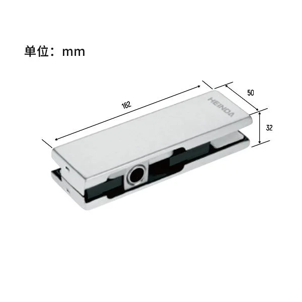 Fuerte de vidrio de aluminio de alta calidad de la abrazadera de montaje de parche parche superior