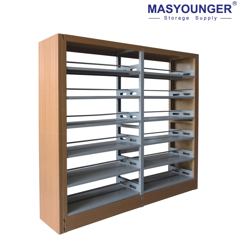 Good Quality School Furniture Metal Double Face Book Shelves Library Metal Bookcase/Bookshelf