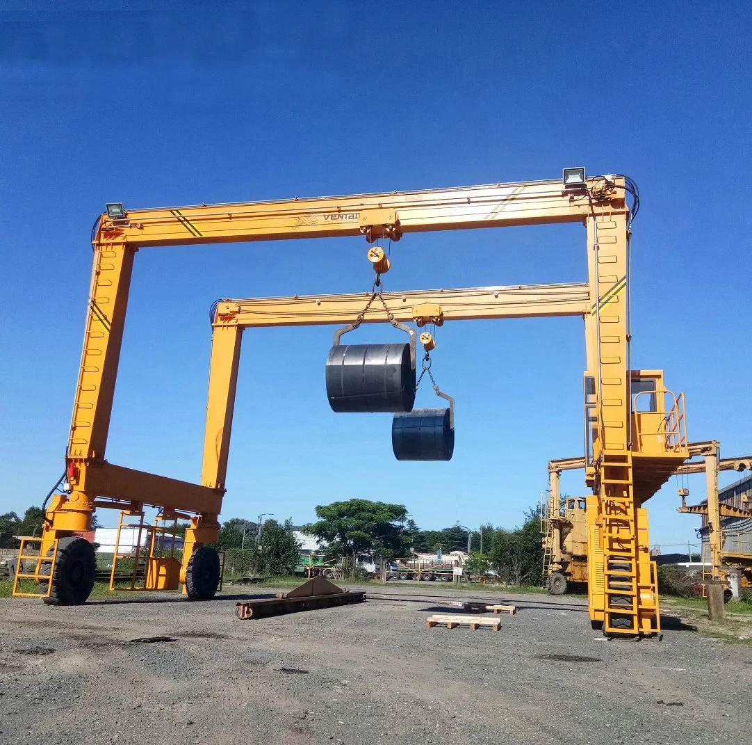 45ton Straddle Carrier Rubber Tyred Container Gantry Crane