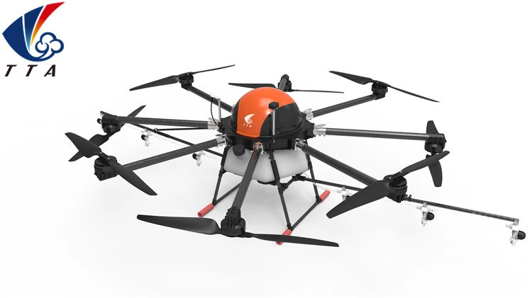O sistema de posicionamento de precisão Tta com GPS e câmara HD Drone pulverizador agrícola