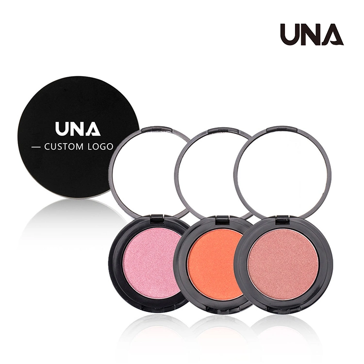 OEM ODM Custom Eyeshadow Cheek Blush maquiagem Velvet Light textura Pigmento elevado natural Single Powder Blush