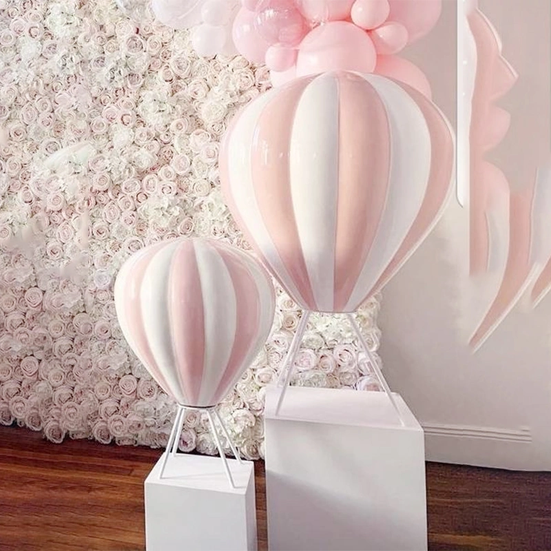 Custom Made Fiberglass Hot Air Balloon Sculpture for Outdoor Decoration