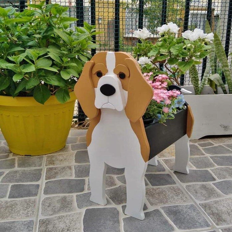 Corgi perro lindo Sembradora de Pot Maceta con forma de animal de la sembradora de dibujos animados maceta para jardín decoración decoración del hogar Oficina regalo