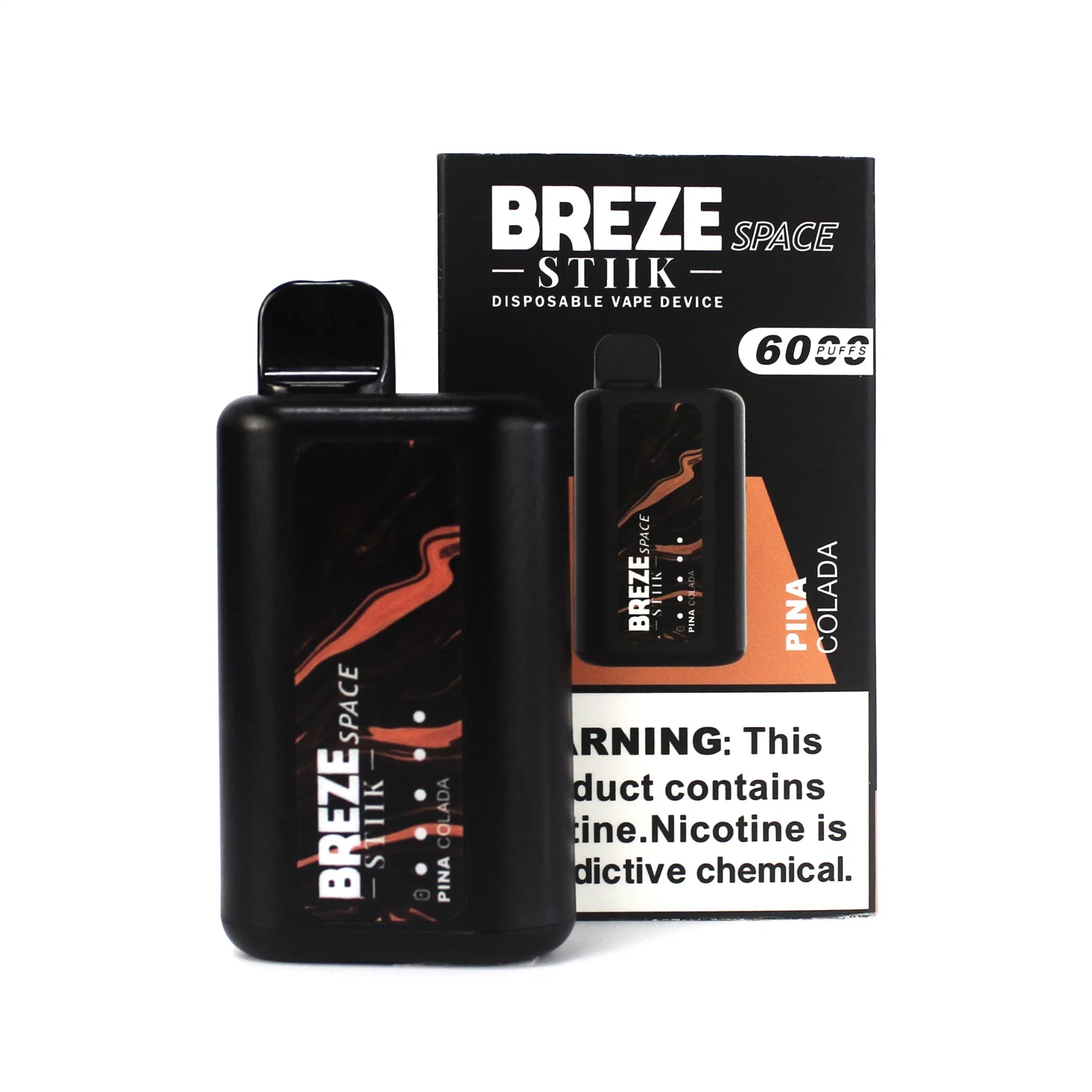 Nova chegada Breze Stigik 6000 puffs e cigarro não recarregável Bateria Vape de 1500 mAh Vaprizer Mesh Coil Vape Factory Atacado descartável Caneta de papel