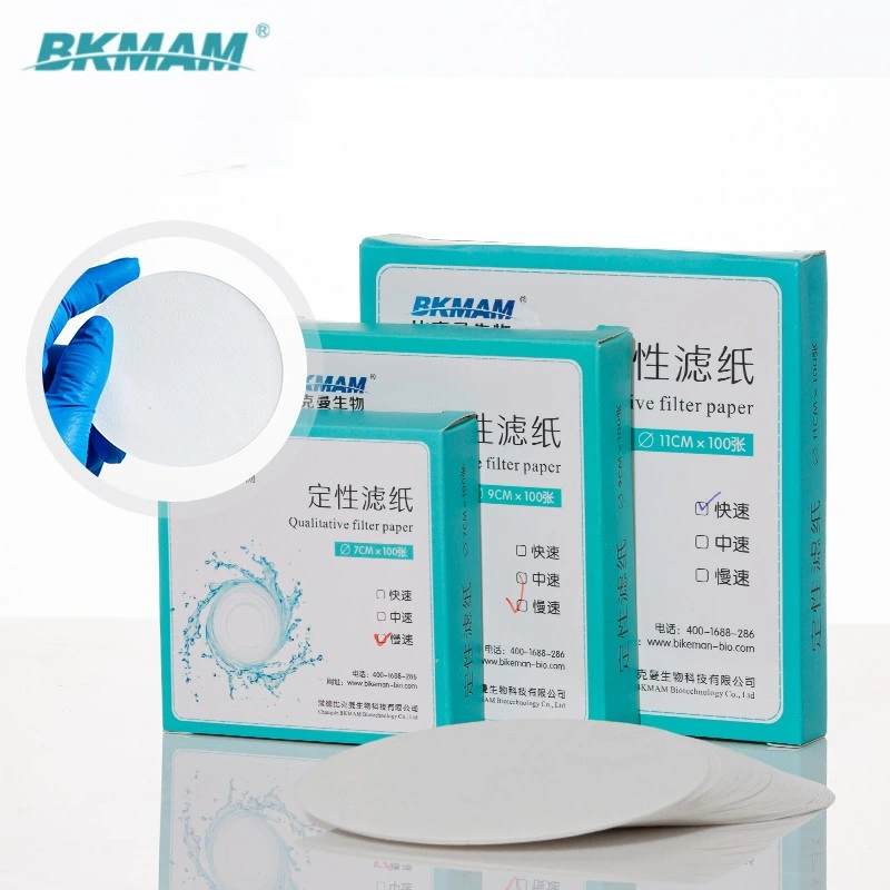 Laboratory Use Ashless Filter Paper Qualitative and Quantitative 7cm 9cm Filter Paper