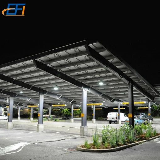 Parking Parking sistema de techado de Energía Solar Sistema Solar de aluminio