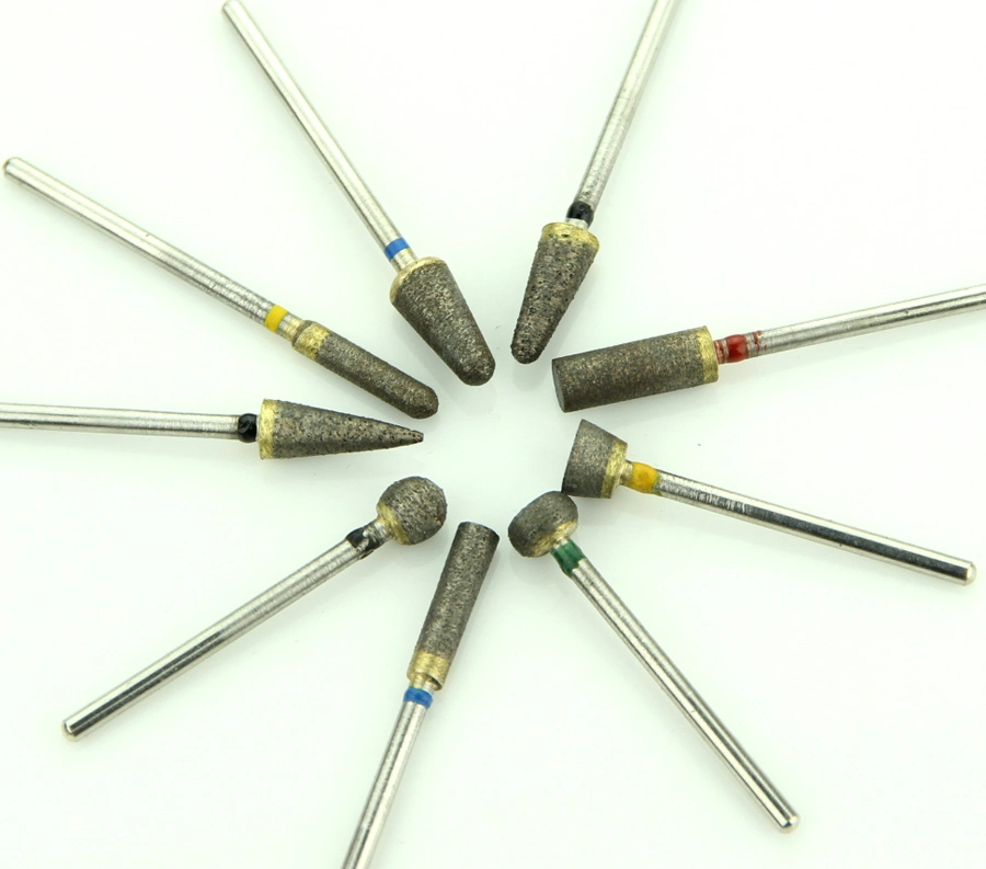 F037EF (ISO 807 104 274 504 037) HP medium dental laboratory tools sintered diamond grinding polishing bur