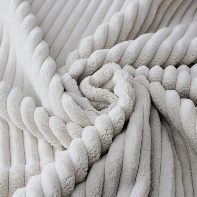 Dekorative Soft 1,5 Cord Streifen Kunstfell Polyester Sofa Stoff Für Möbel Home Textil Polsterung Stuhl Kissen