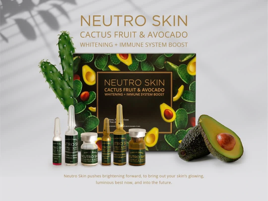 2022 New! ! Neutro Skin Cactus Fruit & Avocado (WHITENING + IMMUNE SYSTEM BOOST)