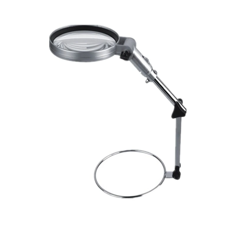 Tabletop Foldable Illuminating Magnifier Lamp with 1 LED Light (BM-MG2001)