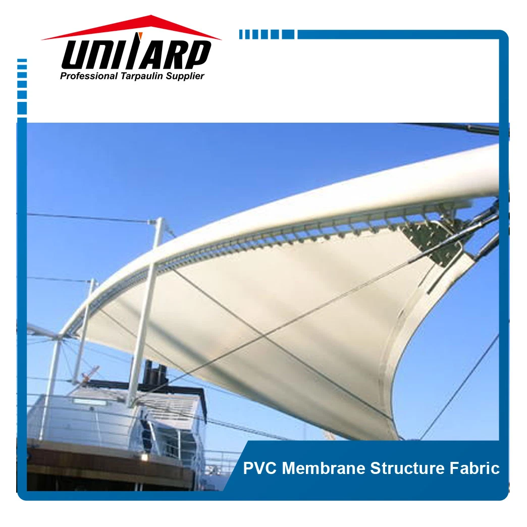 Self-Cleaning PVC Coated Canvas Standard Canopy Stadium Roof Membrane Structure Tensile