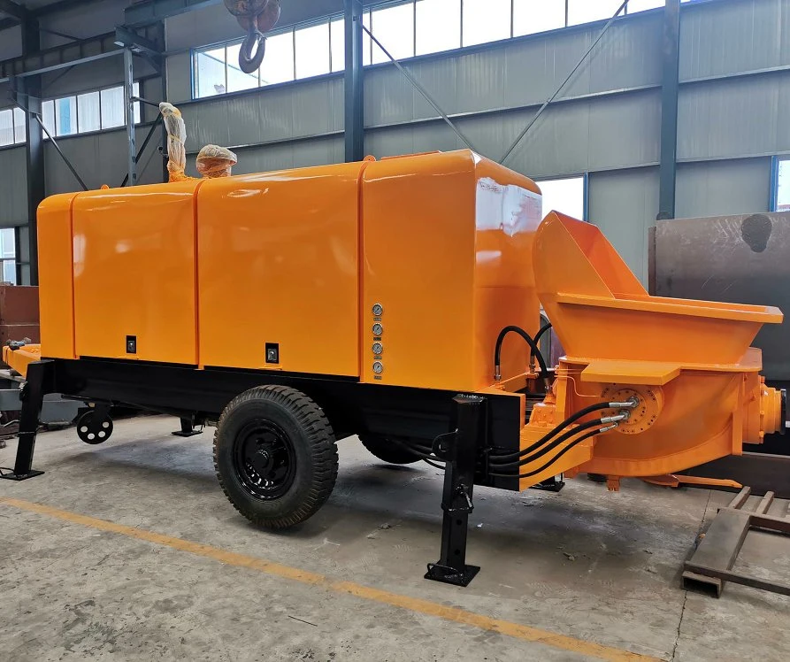 Factory Price High quality/High cost performance  Mobile Stationary Pumpcrete Machine Diesel Trailer Mounted Concrete Pump Cars