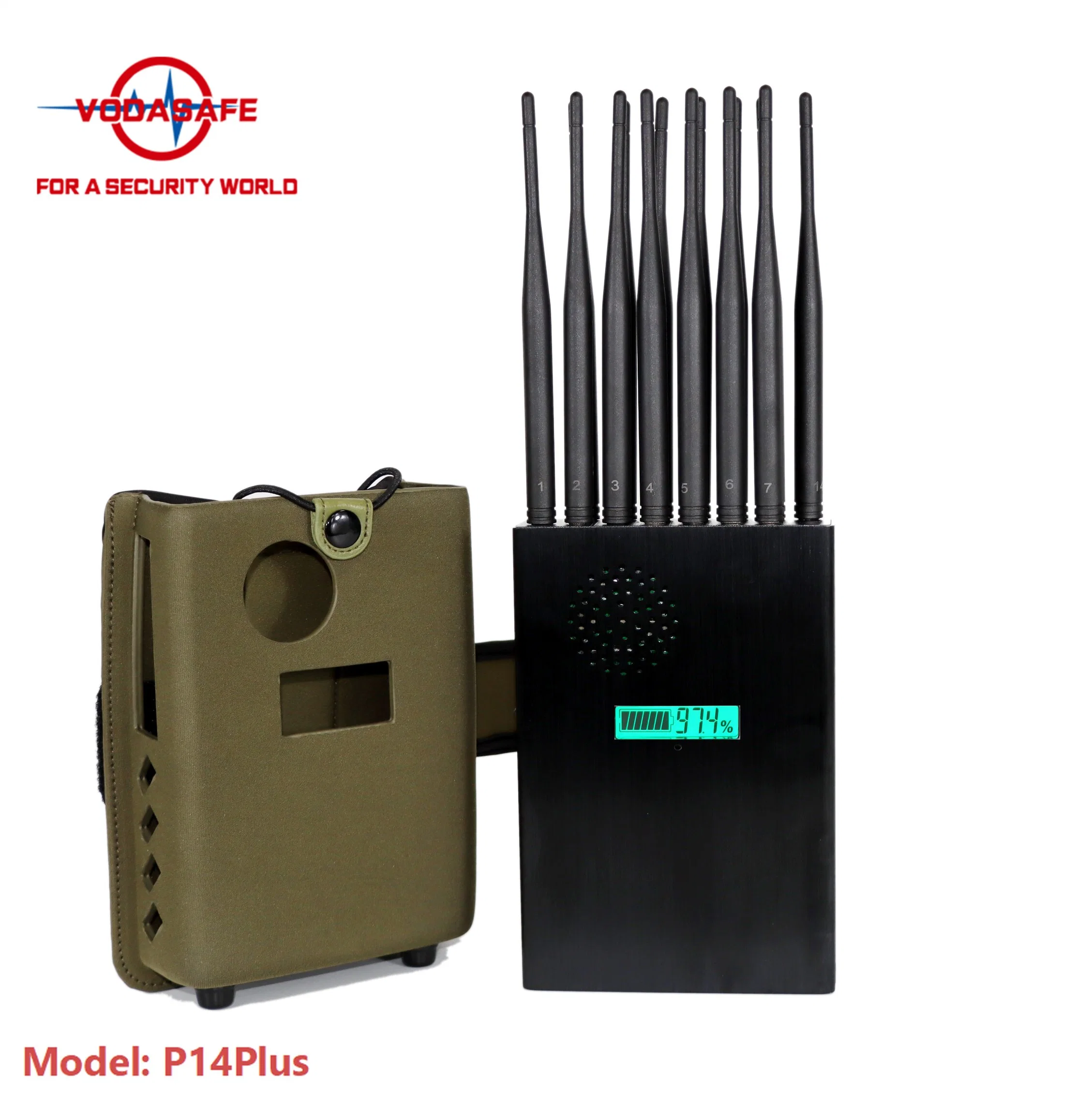 Portable CDMA GSM GPS Bluetooth 5g Signal Jammer