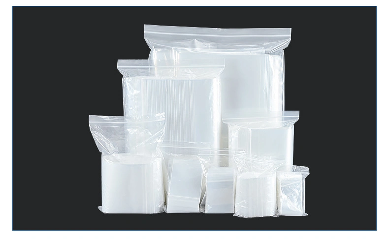 15 X 20 Cm (5.9 X 7.8") 50 Microns Packaging PE Reusable Zip Lock Plastic Zipper Self Sealing Packing Bags