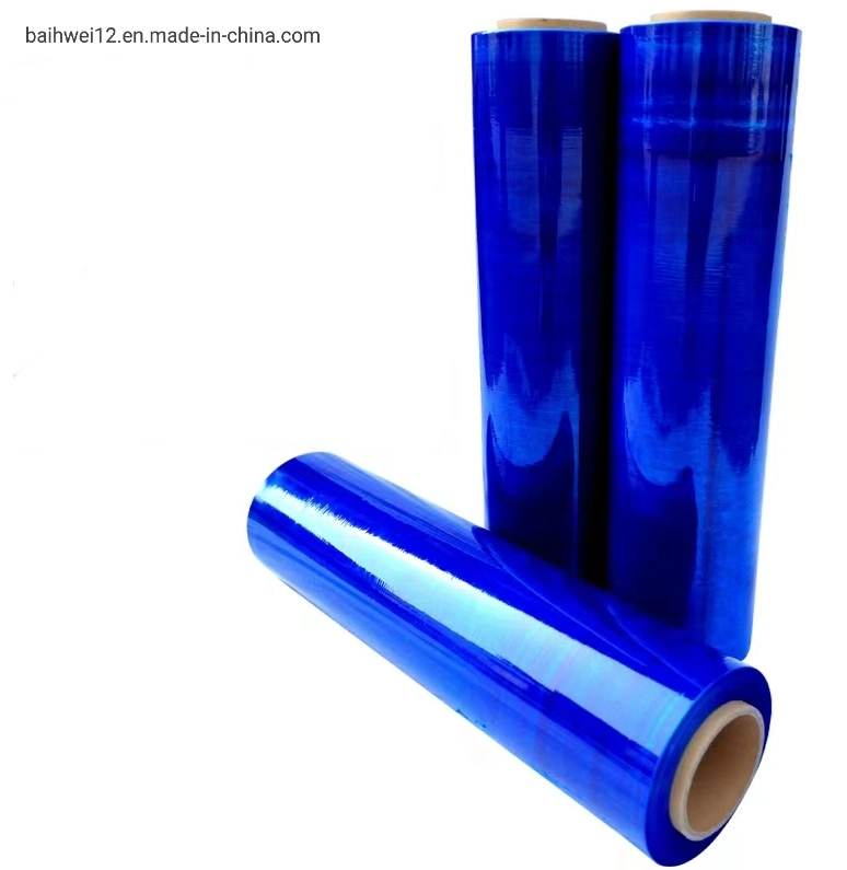 Blue Competitive Price Wrapping Stretch Film for Factory Product Packaging