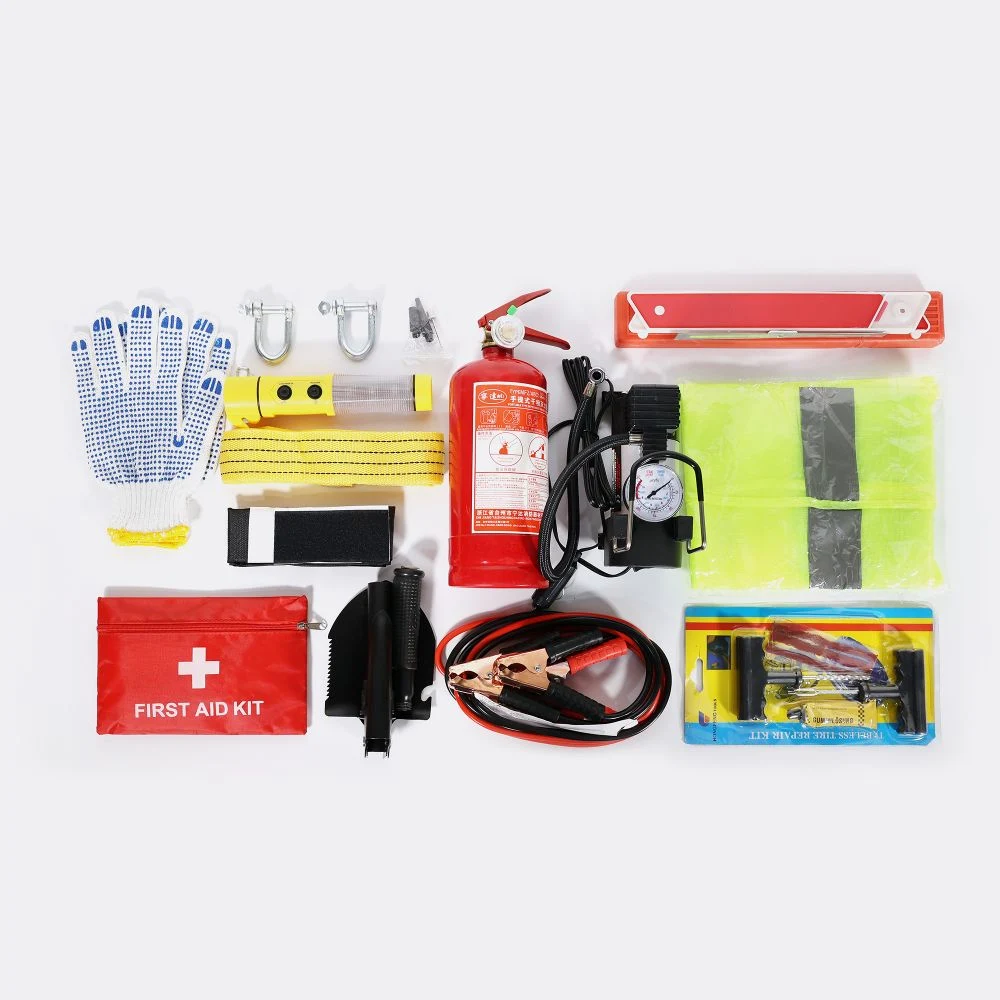 Portátil exterior de cuerpo cruzado pequeño coche de nylon de primeros auxilios Kit de herramientas de emergencia de bolsa