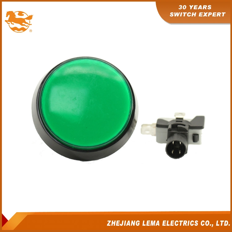 IP40 Protection Degree Green LED Push Button Switch Pbs-005