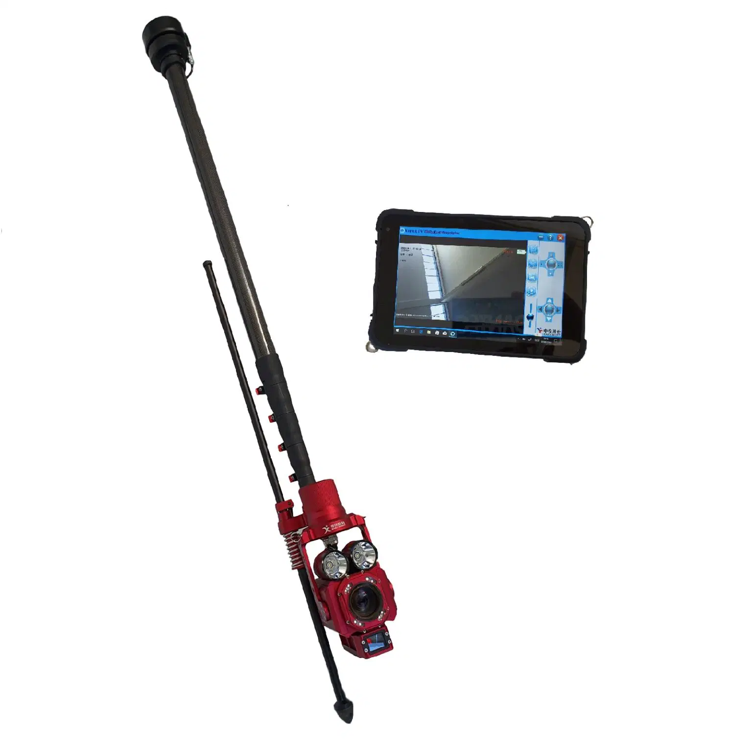 Municipal Sewer Storm Water Pipeline Drainage Manhole Preview Inspection Pole Camera