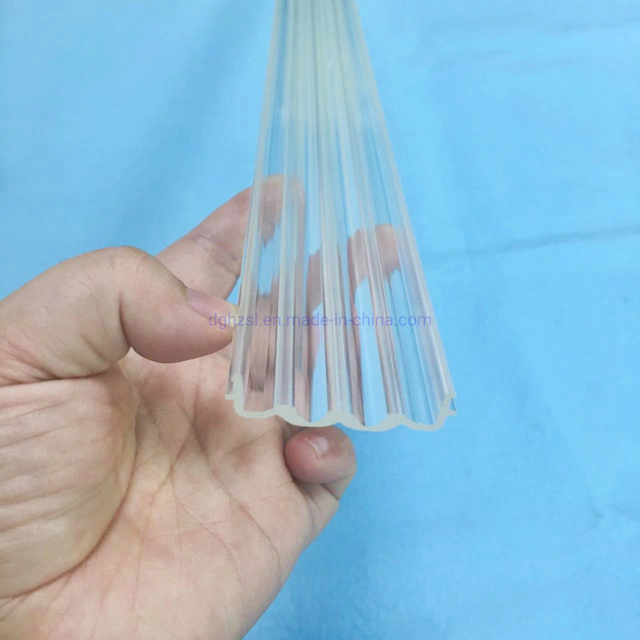 Factory Extrusion PC Plastic Profiles, Plastic Profiles Polycarbonate Cover for LED Lighting