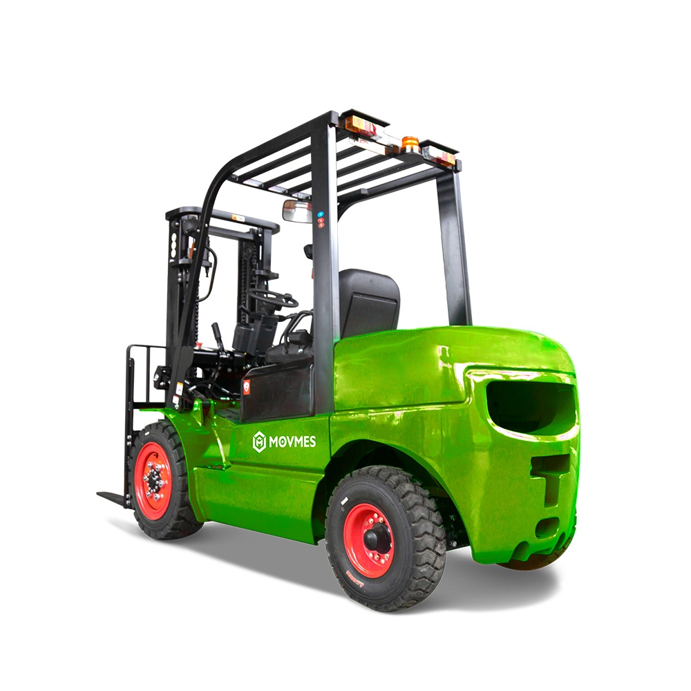 China Movmes Brand Rough Terrain Electric Forklift 3.5 Ton with 80V Lithium Battery