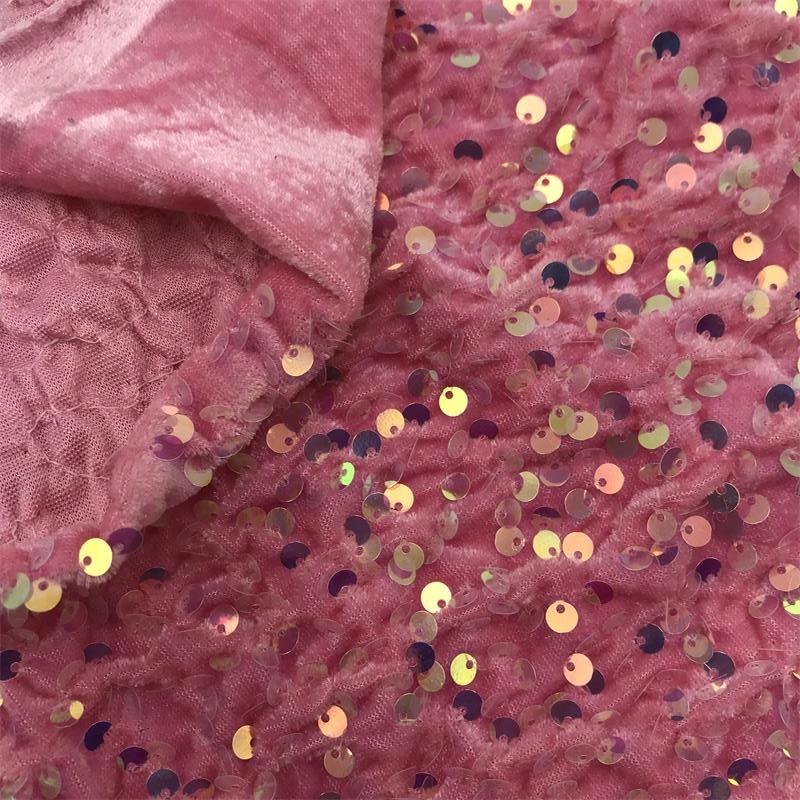 Yigao Textile Flannelette Sequin Fabric Fashion Wedding Garments Accessories Fabric