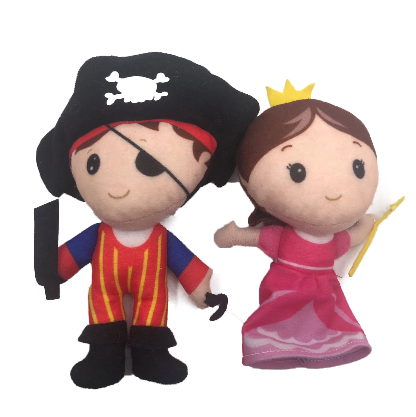 Stuffed Pirate Princess Mascots Couple Dolls Figures