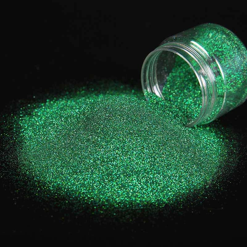 El holograma láser verde Mayorista/Proveedor fino Polvo Glitter iridescent