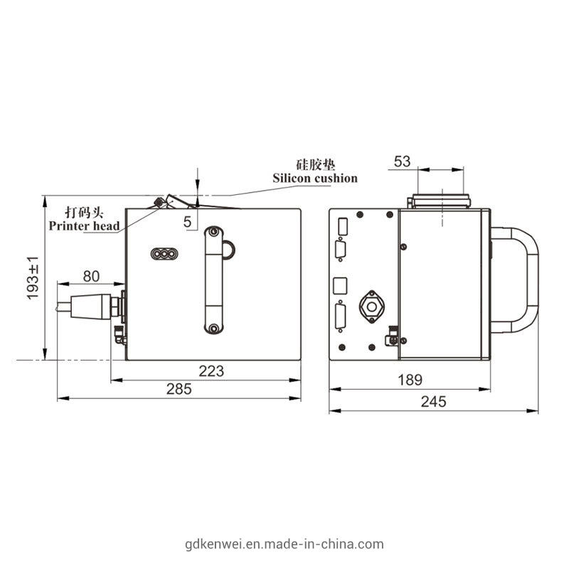 Thermal Transfer Overprinter for 53mm Printing Head Coding Machine