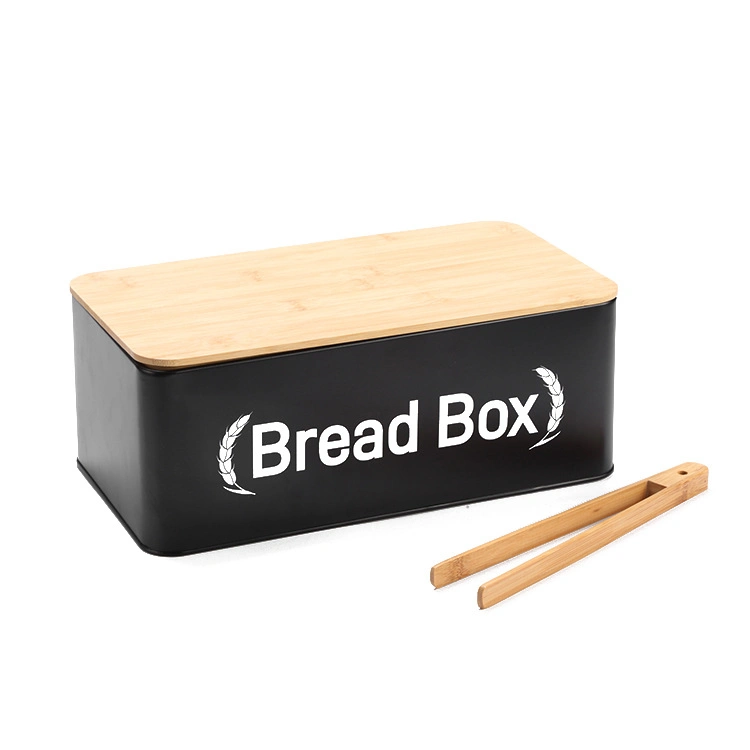 Food Container Metal Vintage Bread Box for Kitchen Counter